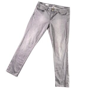 Gap 1969 Womens Gray Always Skinny Jeans 33/16 (38x32)‎ Stretch Denim Modern